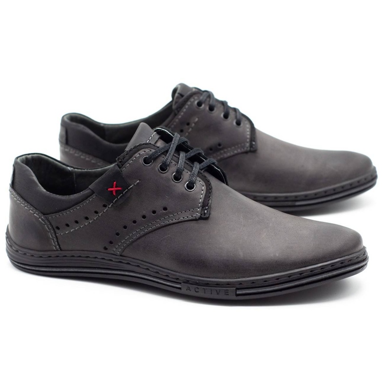 Polbut Gray casual men's shoes 402 grey 2