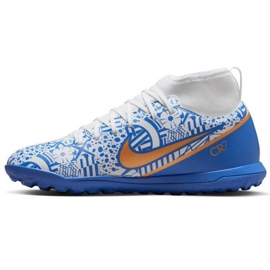 Nike Zoom Mercurial Superfly 9 CR7 Tf Jr DQ5330 182 football shoes multicolored blue 1