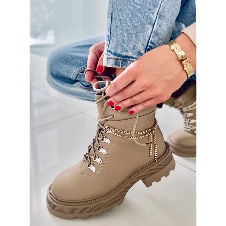 PA1 Hudson Apricot Trapper Boots beige 2