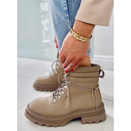 PA1 Hudson Apricot Trapper Boots beige 1