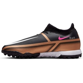 Nike Phantom GT2 Academy Qatar Dynamic Fit Tf M DR5966 810 football shoes brown, black black 1