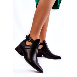 PG1 Women's Ankle Boots With Cut-outs Black Mandy 1 PG1 Women's Ankle Boots With Cut-outs Black Mandy 1