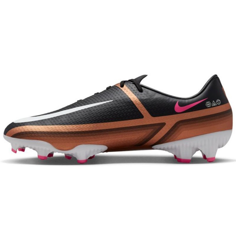Football shoes Nike Phantom GT2 Academy Qatar Dynamic Fit FG/MG M DR5961 810 brown, black beiges and browns 1