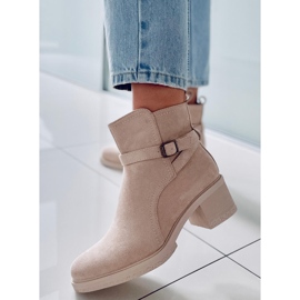 BM Wide-heeled boots Aretha Beige 2 BM Wide-heeled boots Aretha Beige 2