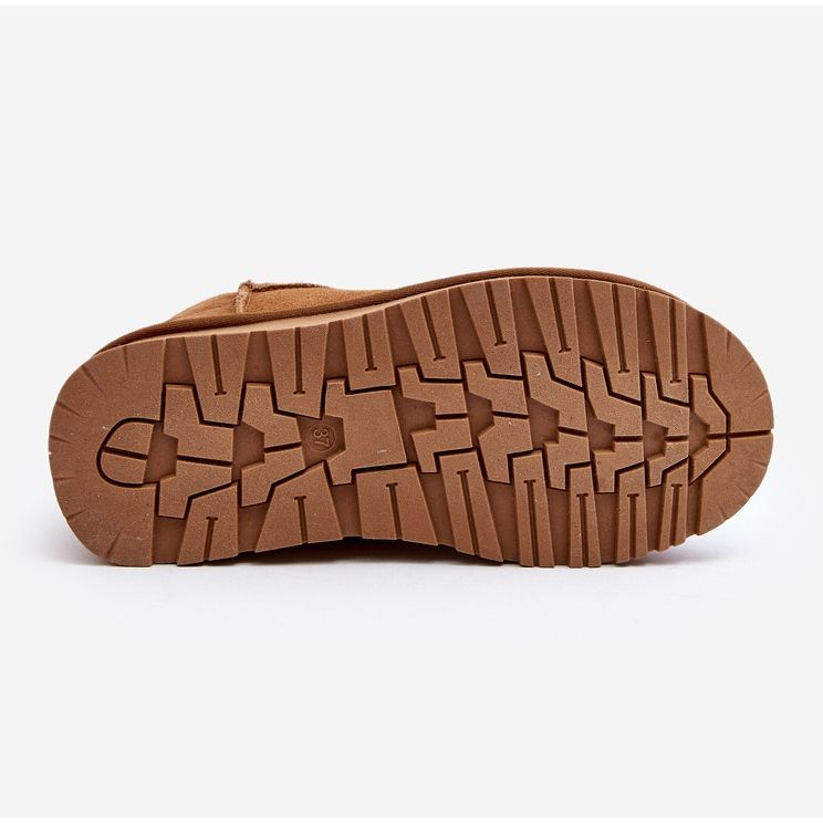 Fashionable Suede Low Snow Boots Camel Nucca brown 2