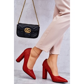 Shiny Pumps On Red Elmira Heel 2