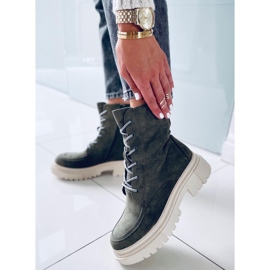 Roisin Green suede lace-up boots 2