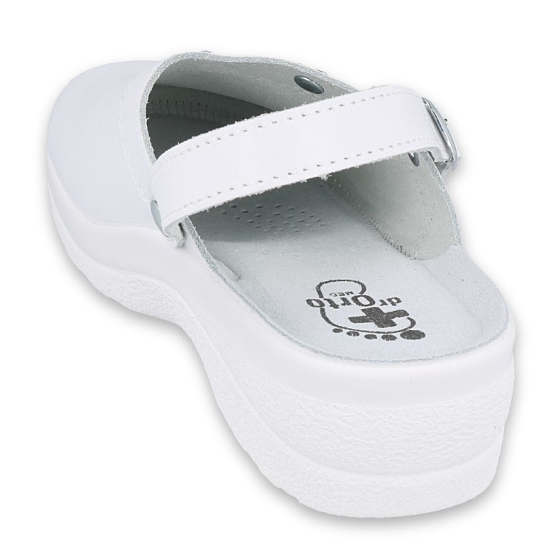 Befado women's slippers 157D001 white 2 Befado women's slippers 157D001 white 2