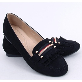 Black women's loafers 88-381 Black 2