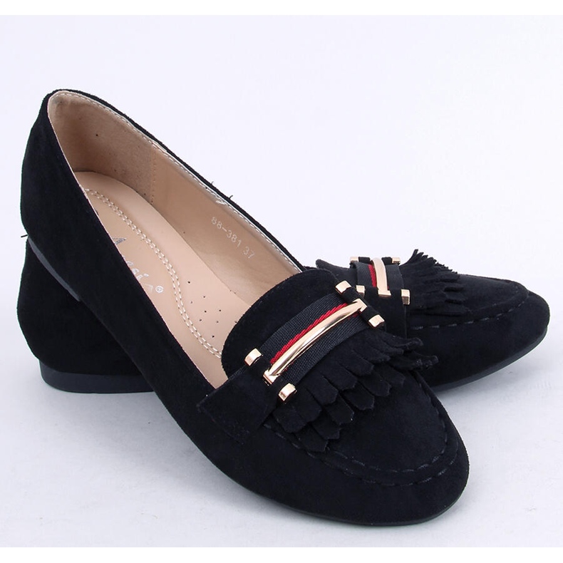 Black women's loafers 88-381 Black 2 Black women's loafers 88-381 Black 2