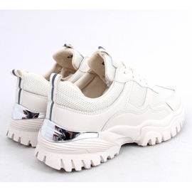 Women's beige sports shoes VL122P Beige 1