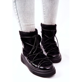 FILIPCZYK Insulated suede boots snow boots black 3