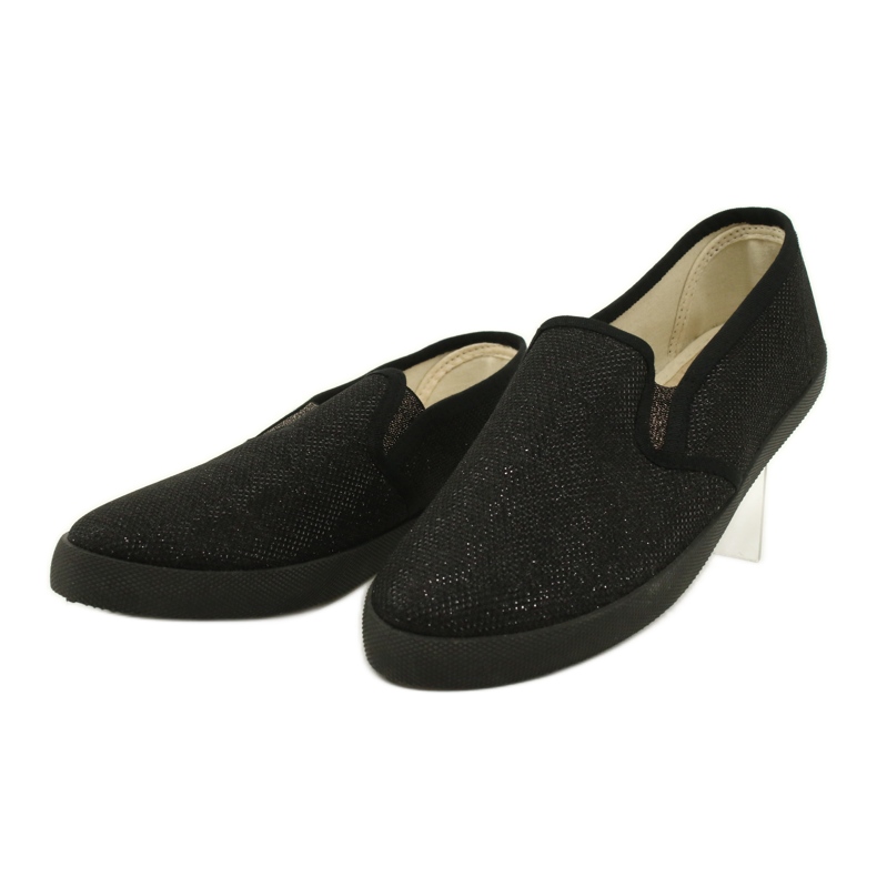 Sabatina Slip-on sneakers black glitter DMC-15 2