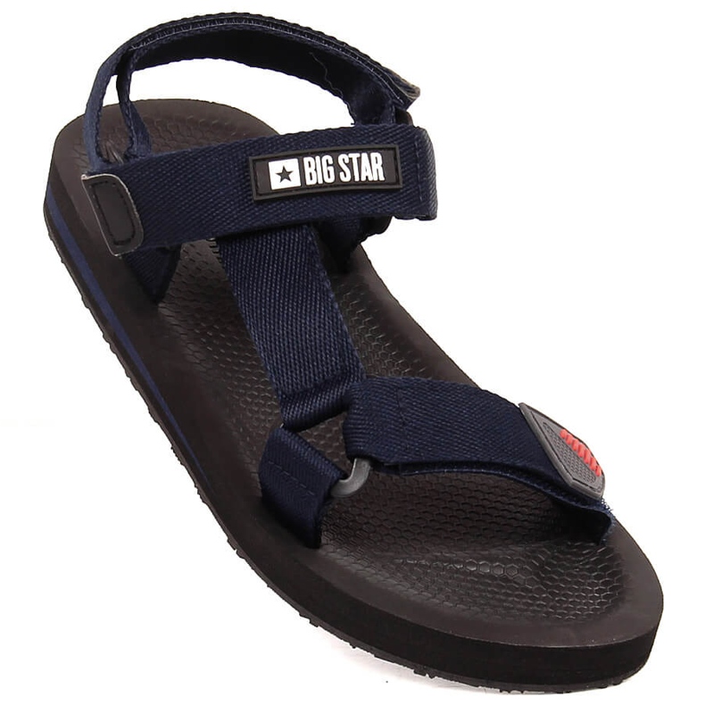 Big Star DD174718 navy blue men's sports sandals with velcro 1 Big Star DD174718 navy blue men's sports sandals with velcro 1