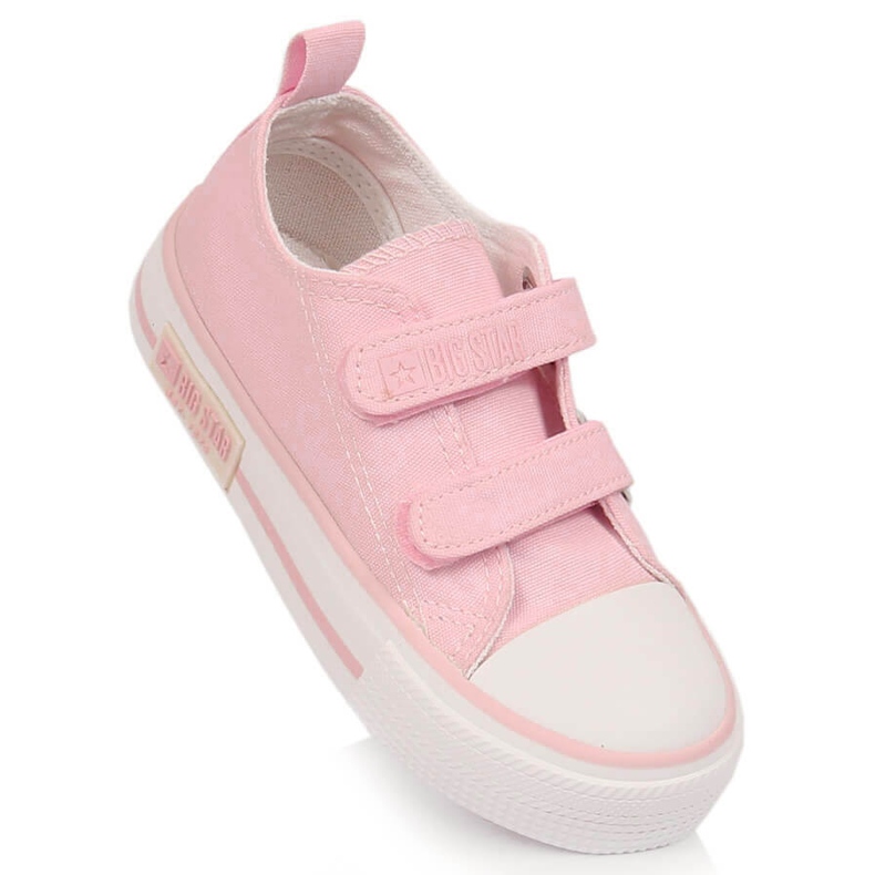 Velcro girls' sneakers powder pink Big Star KK374083 1