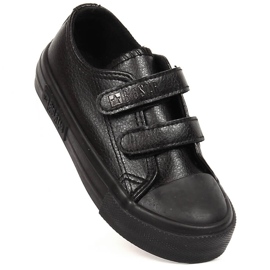Children's sneakers made of eco leather with Velcro black Big Star KK374092 2