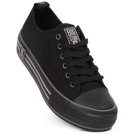 Women's sneakers on the platform black Big Star LL274184 1