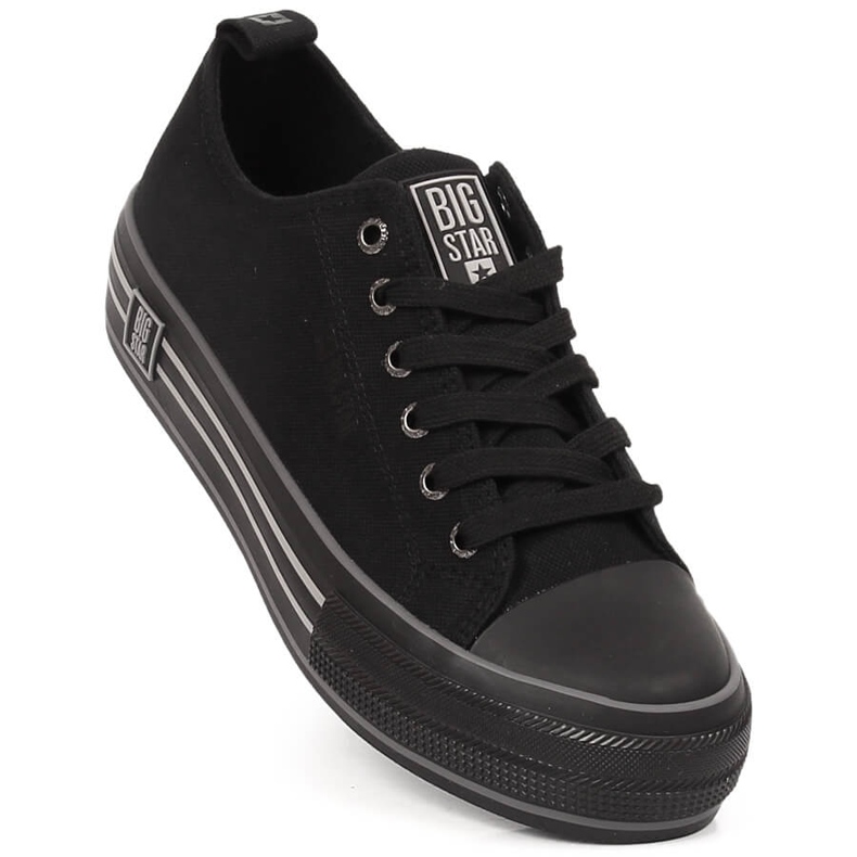 Women's sneakers on the platform black Big Star LL274184 1