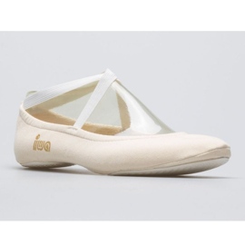 Gymnastic ballet shoes Iwa 302 cream white 1
