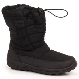 Black quilted snow boots Big Star W INT1750 1