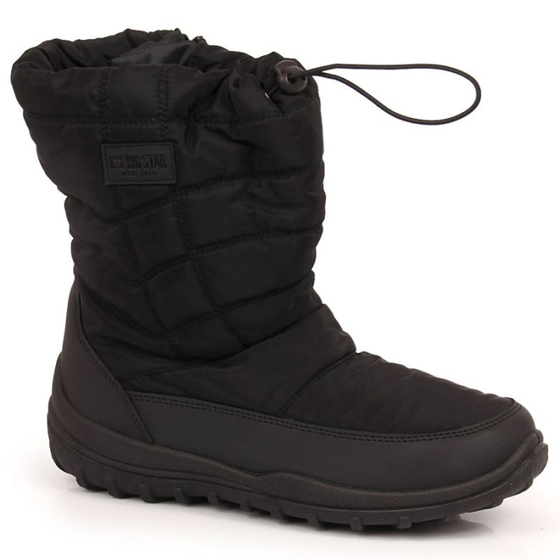 Black quilted snow boots Big Star W INT1750 1