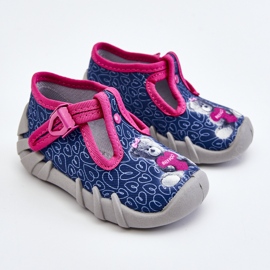 BEFADO S.A. Shoes Slippers Befado Bear 110P469 Navy-Pink navy blue 1