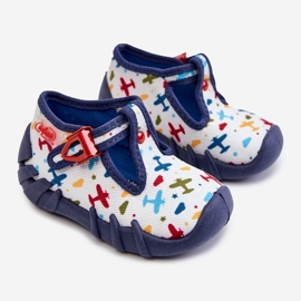 BEFADO S.A. Shoes Slippers Befado Planes 110P463 White and Navy navy blue 1 BEFADO S.A. Shoes Slippers Befado Planes 110P463 White and Navy navy blue 1