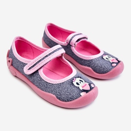 BEFADO S.A. Children's Slippers Befado Panda 114X506 Grey-Pink 1
