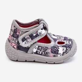 BEFADO S.A. Children's Shoes Slippers Befado Kotki 630P001 Grey 2