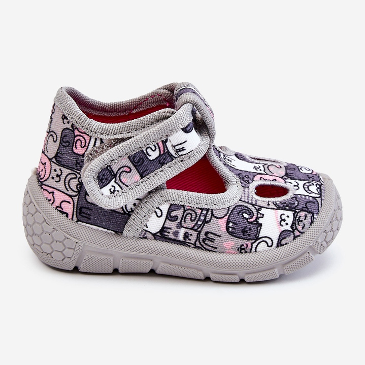 BEFADO S.A. Children's Shoes Slippers Befado Kotki 630P001 Grey 2