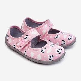 BEFADO S.A. Children's Slippers Ballerinas With Velcro Befado Pandy 955X021 Light Pink 1