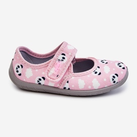 BEFADO S.A. Children's Slippers Ballerinas With Velcro Befado Pandy 955X021 Light Pink 2