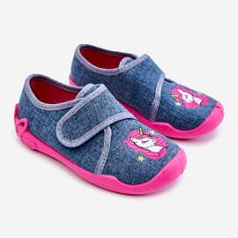 BEFADO S.A. Children's Slippers Befado Unicorn 122X016 Blue-Pink 2