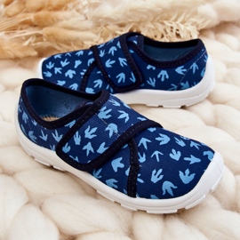 BEFADO S.A. Children's Slippers Befado Traces of a Dinosaur 974X476 Navy Blue 2