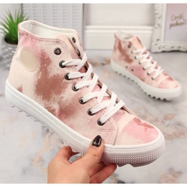 Beige Big Star women's ankle sneakers LL274048 1 Beige Big Star women's ankle sneakers LL274048 1