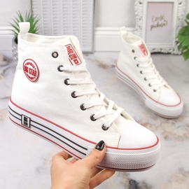 Women's high-top sneakers on the platform white Big Star LL274185 1