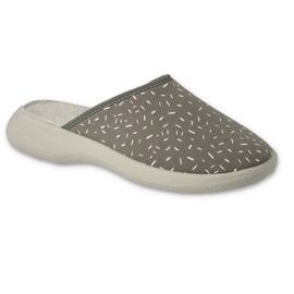 Befado women's slippers 019d128 gray in spots grey 1 Befado women's slippers 019d128 gray in spots grey 1