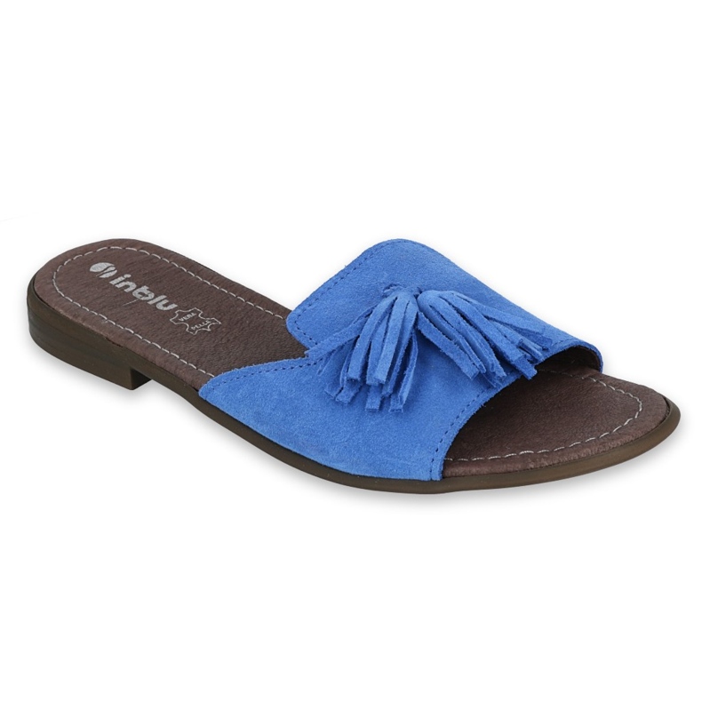 Inblu slippers women's shoes 158D150 blue 1