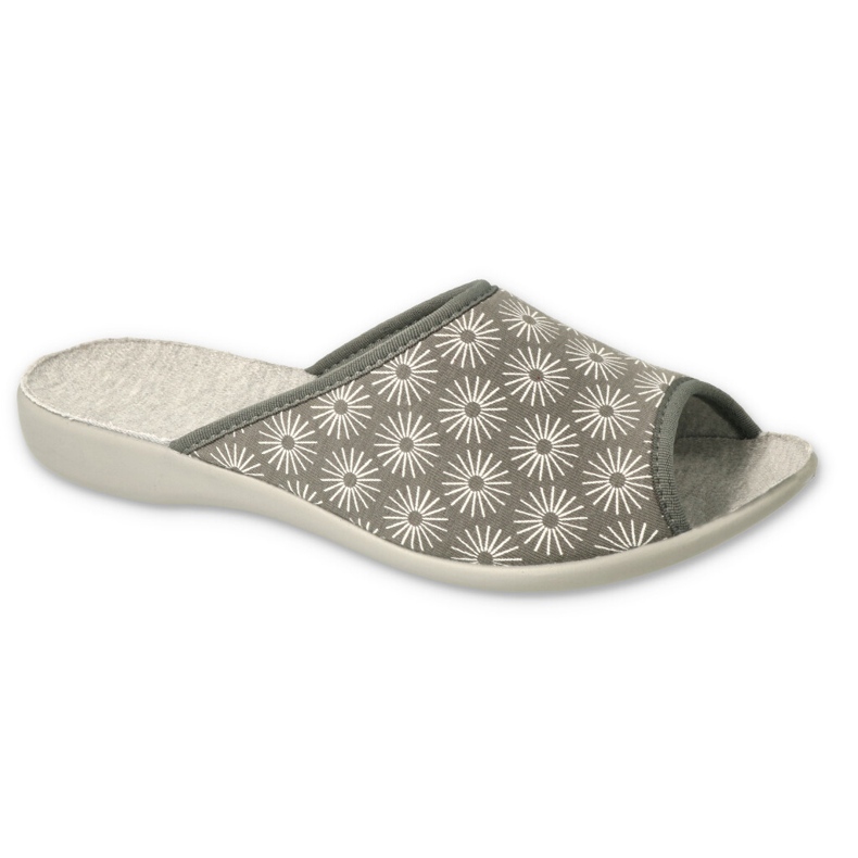 Befado women's slippers PU 254D140 gray in stars grey 2 Befado women's slippers PU 254D140 gray in stars grey 2