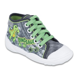 Befado children's shoes 218P058 grey green 1 Befado children's shoes 218P058 grey green 1