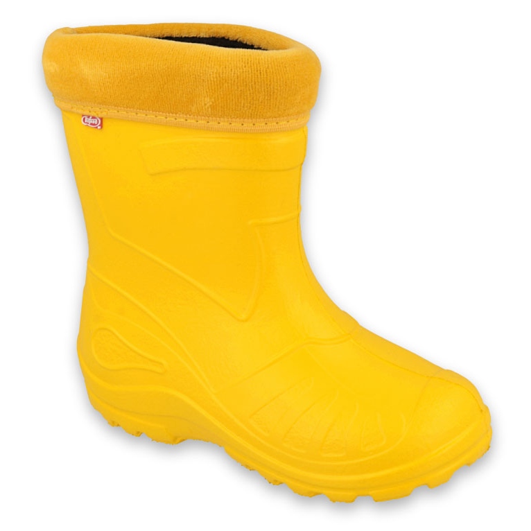Befado children's shoes galoshes - yellow 162Y107 1 Befado children's shoes galoshes - yellow 162Y107 1