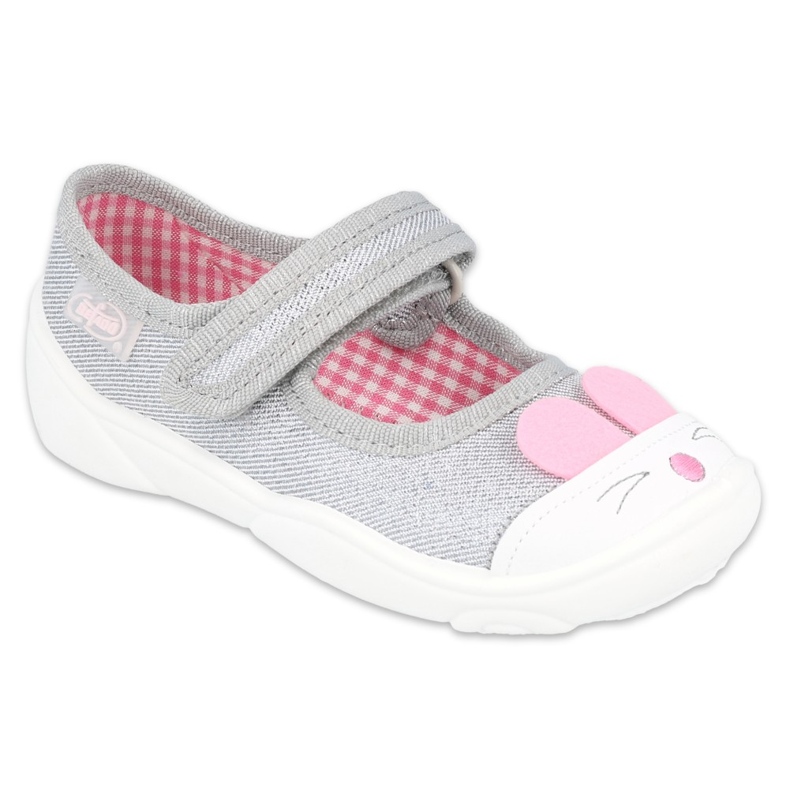 Befado children's shoes 209P033 pink grey 1 Befado children's shoes 209P033 pink grey 1