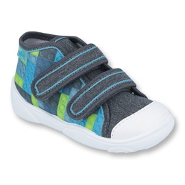 Befado orange children's shoes 212P063 blue grey 1 Befado orange children's shoes 212P063 blue grey 1