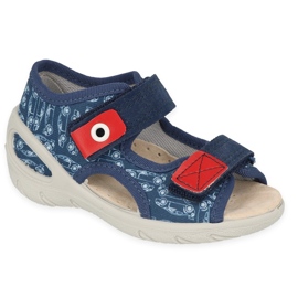 Befado children's shoes pu 065X165 navy blue 1
