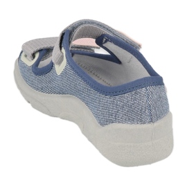 Befado children's sandals with velcro 969X167 blue-gray 2