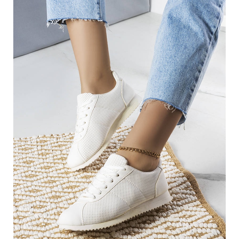 PA1 White openwork sneakers from Braelyn 1
