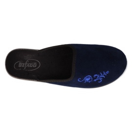 Befado women's pu slippers 552D017 navy blue 3