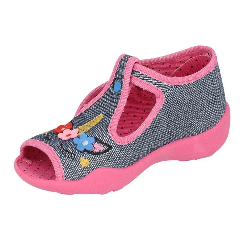 Befado children's slippers 213P134 pink 2 Befado children's slippers 213P134 pink 2