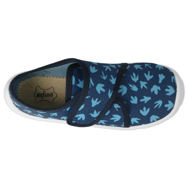 Befado children's slippers 974x476 navy blue with blue motifs 1
