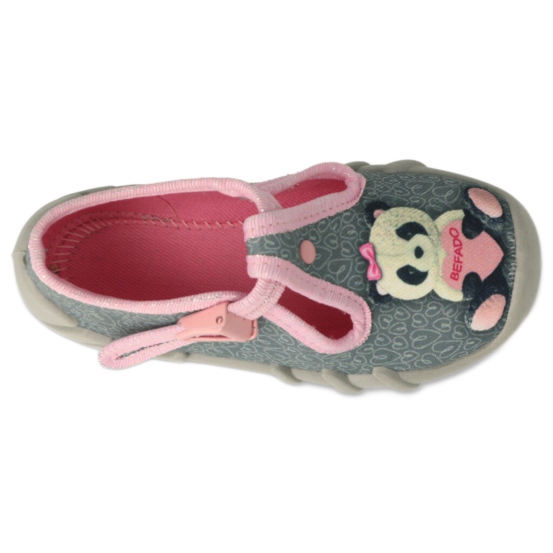 BEFADO S.A. Befado children's shoes 110P470 pink grey 2 BEFADO S.A. Befado children's shoes 110P470 pink grey 2